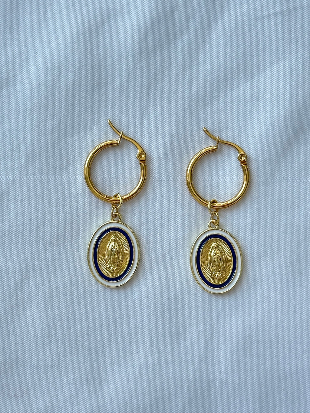 Navy Earrings