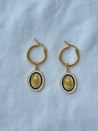 Navy Earrings