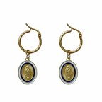 Navy Earrings