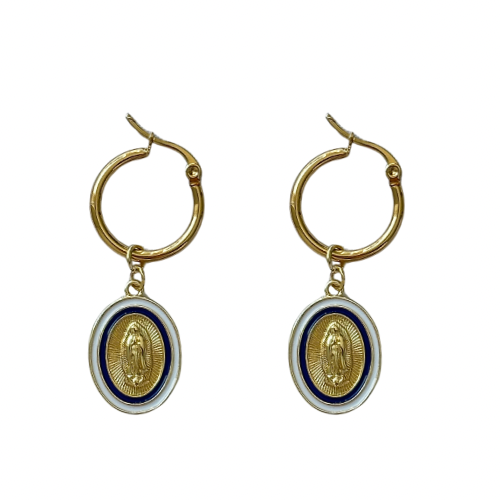 Navy Earrings