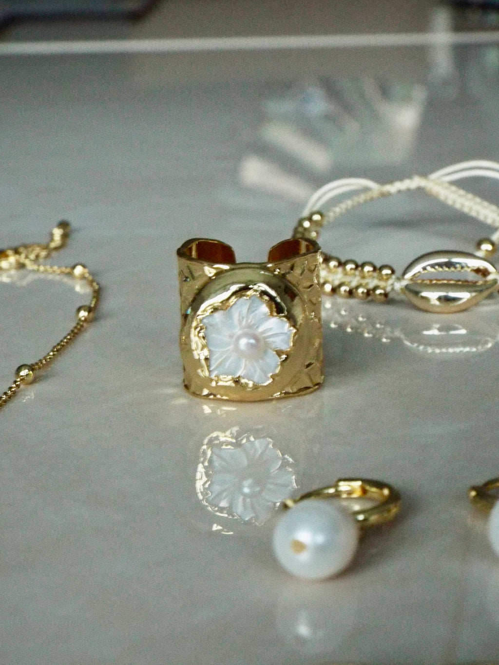 Petal Pearl Ring