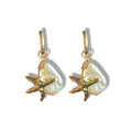 Starfish Pearl Earrings