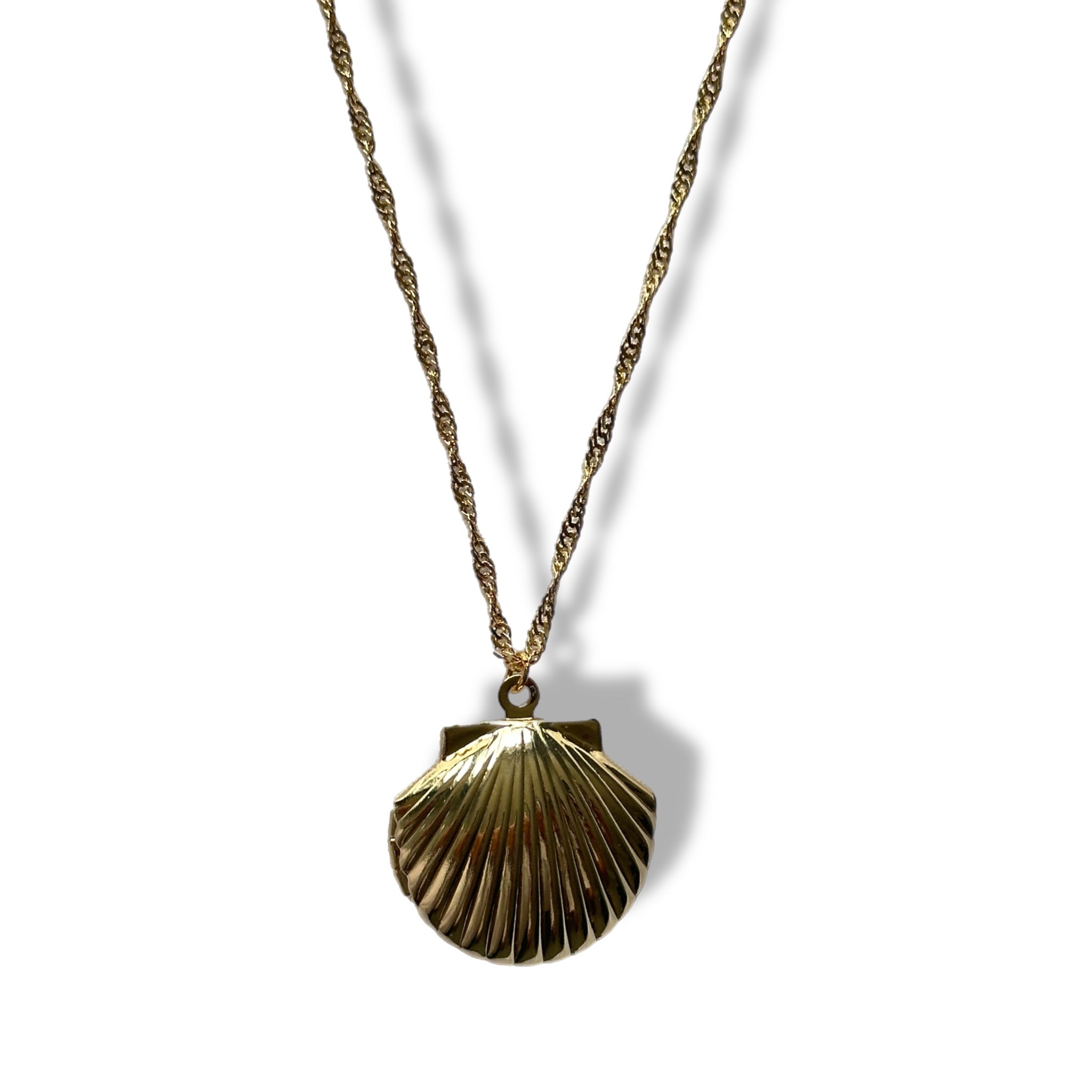 Sea Shell Locket Necklace