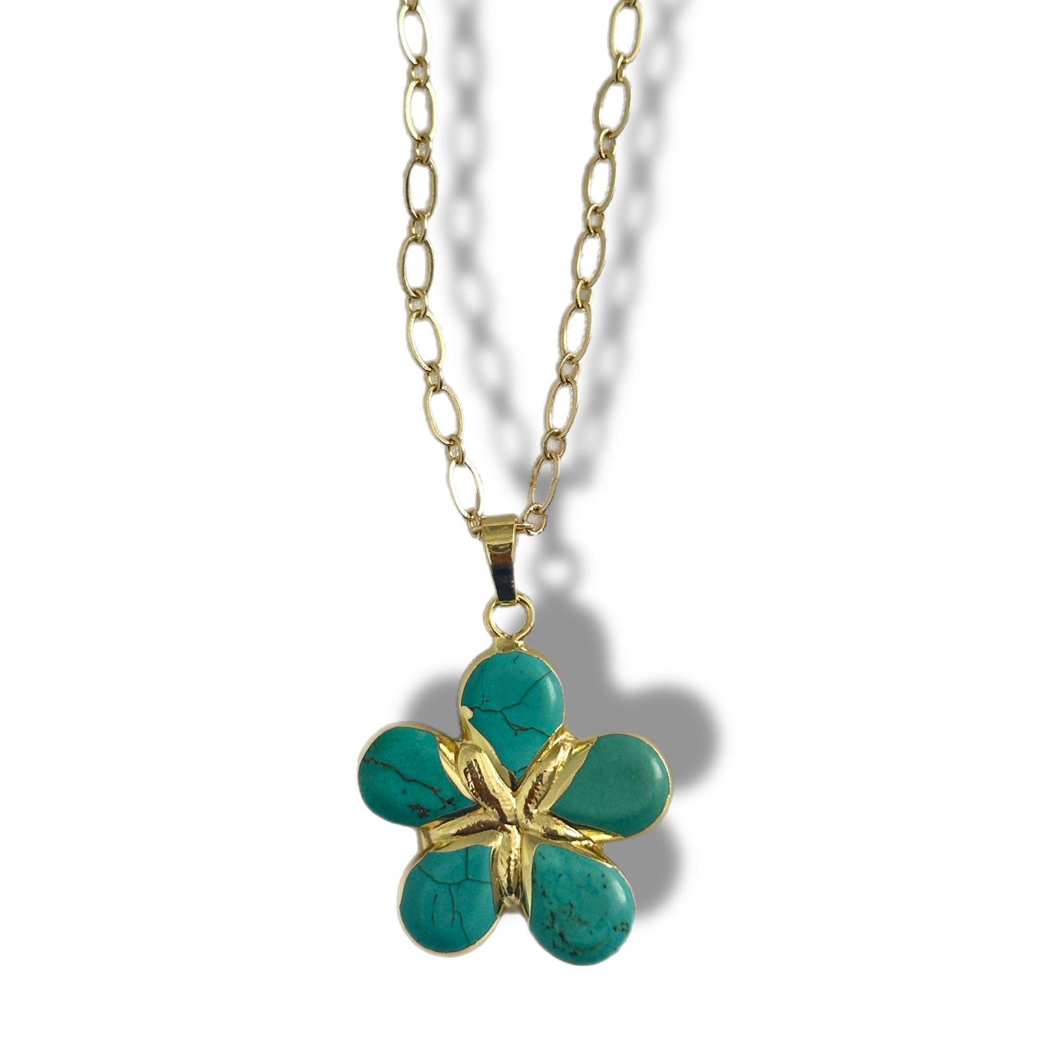Flor Azul Pendant Necklace