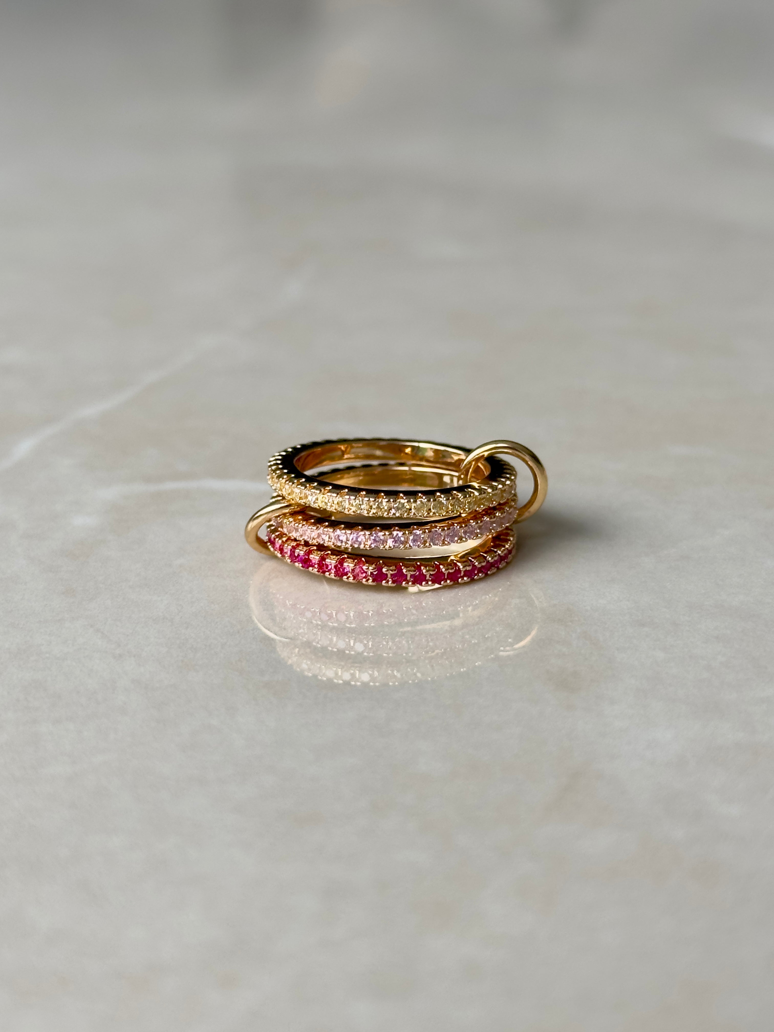 Pink Stack Ring