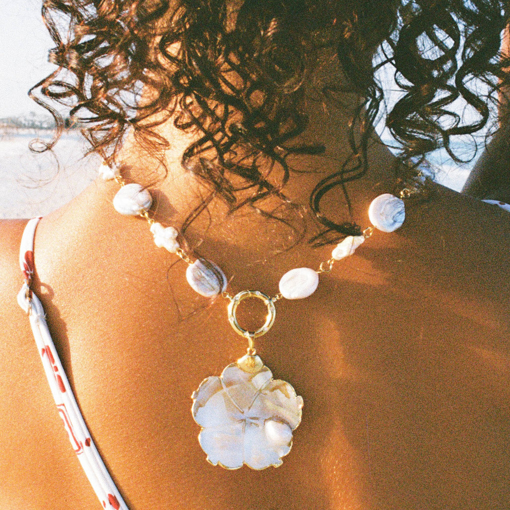 Petal Pearl Necklace