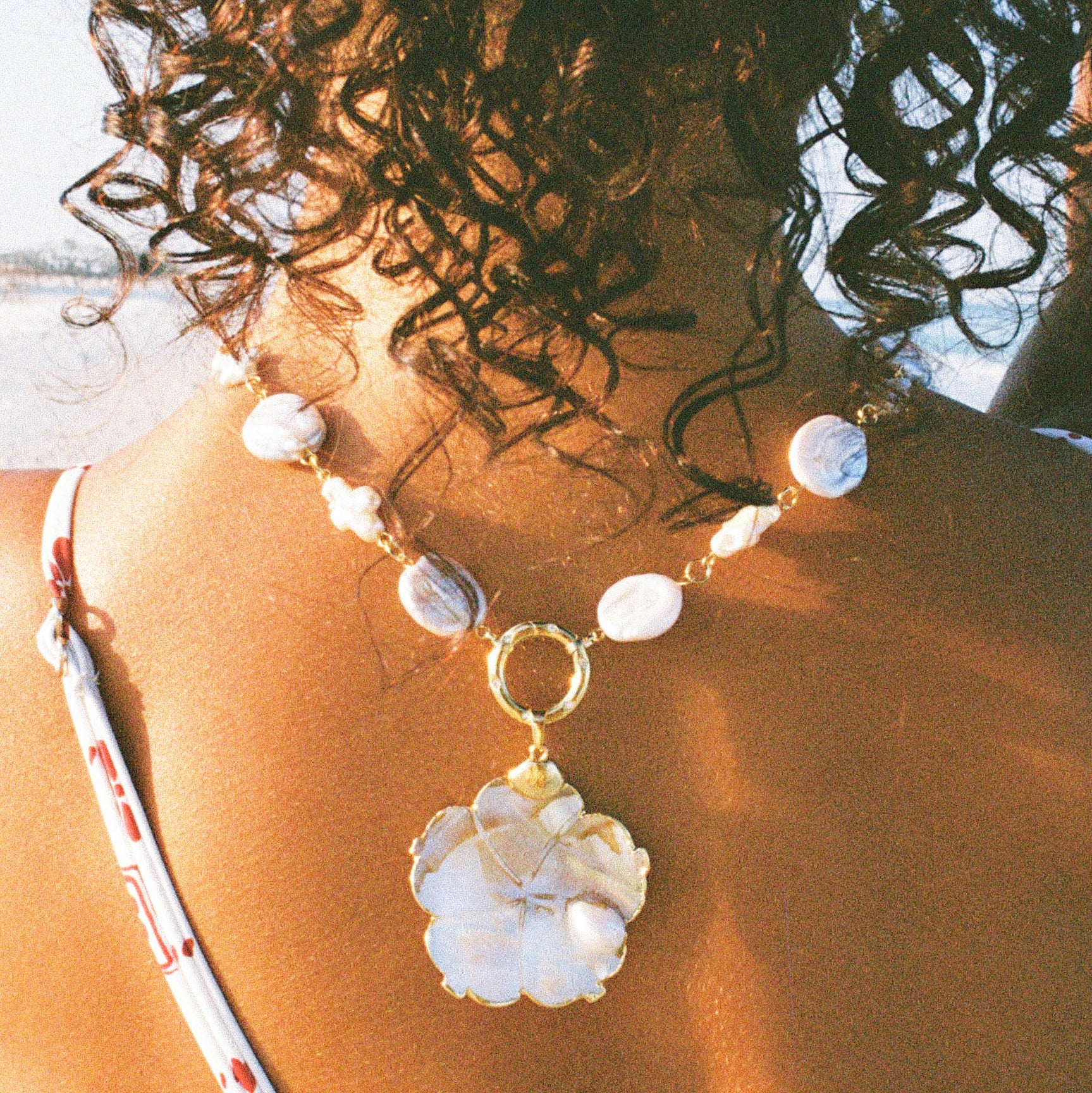 Petal Pearl Necklace