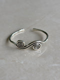 Wave Bangle Silver