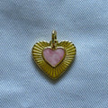 Pink Gold hear Charm