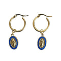 Gold navy Earrings