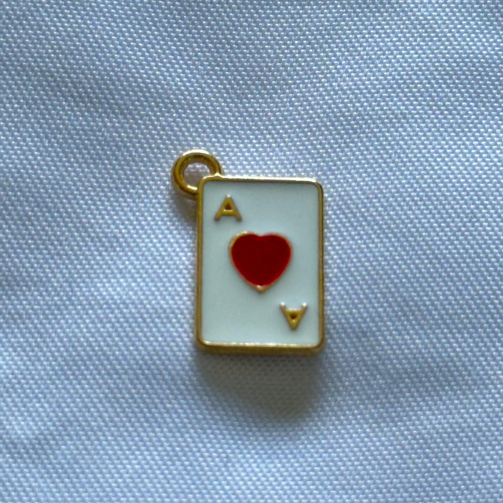 Heart Card Charm