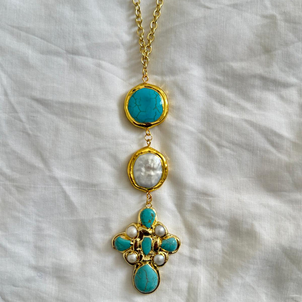 Azul Long Necklace