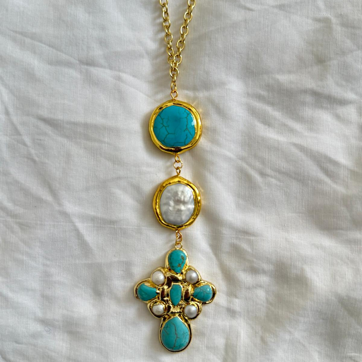 Azul long necklace