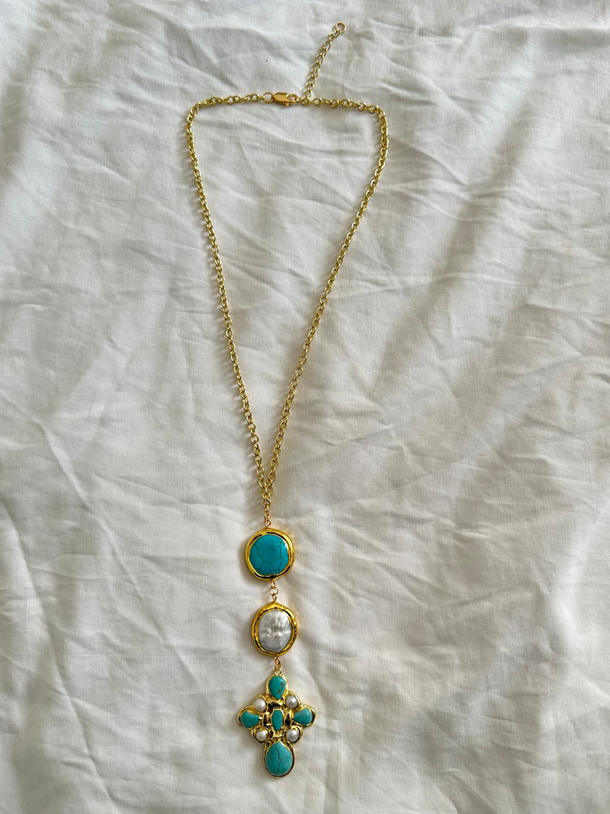 Azul long necklace