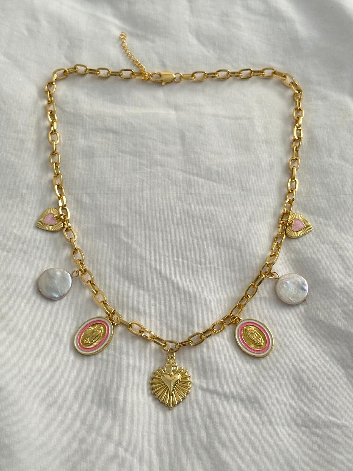 Rosa Charm Necklace