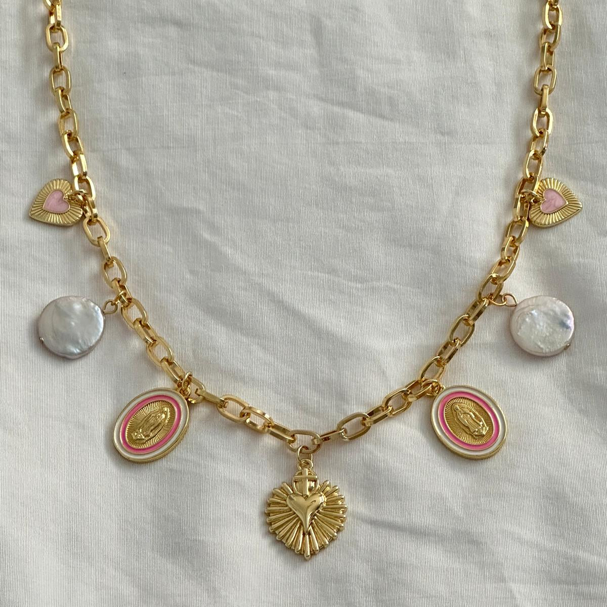 Rosa Charm Necklace