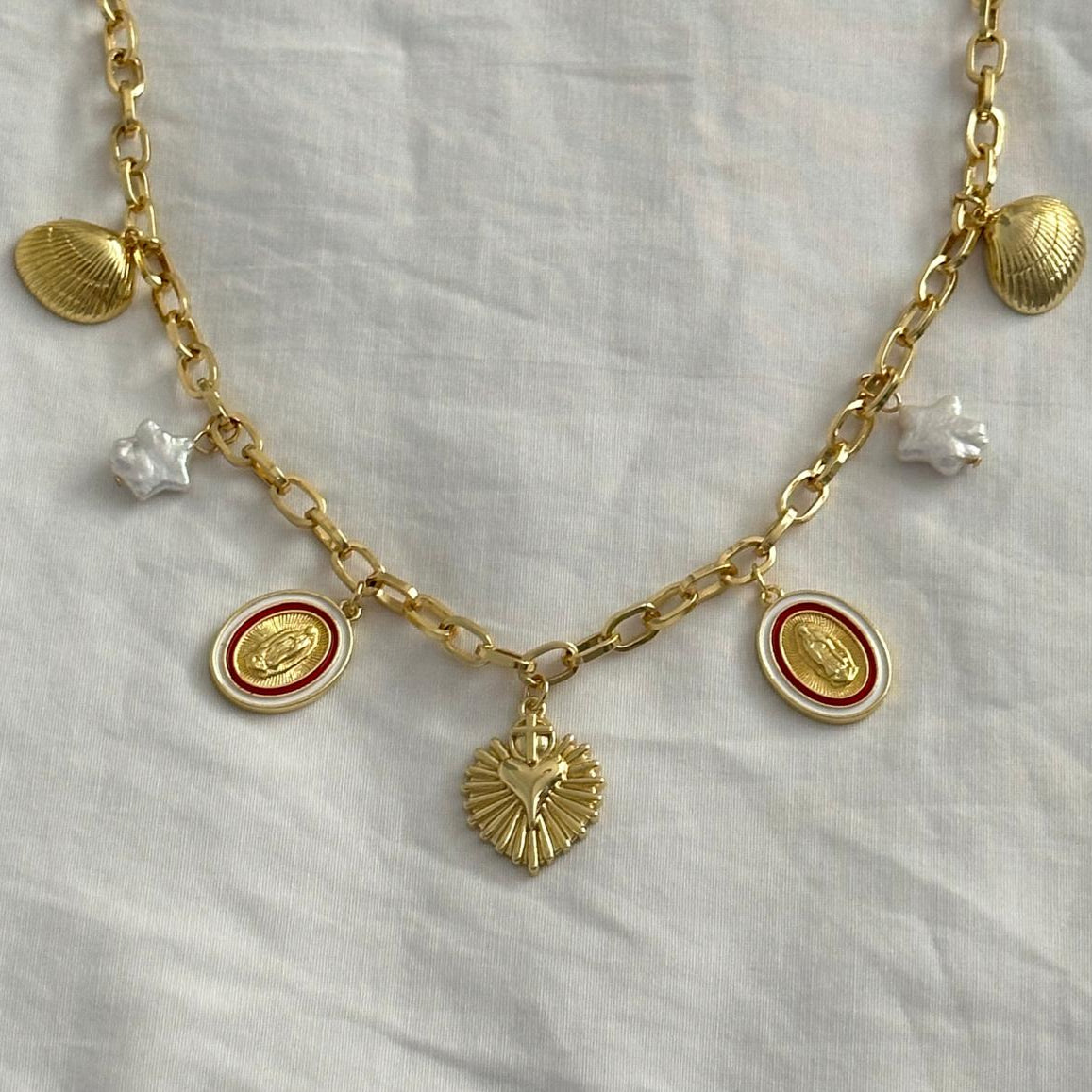 Ruby Charm Necklace