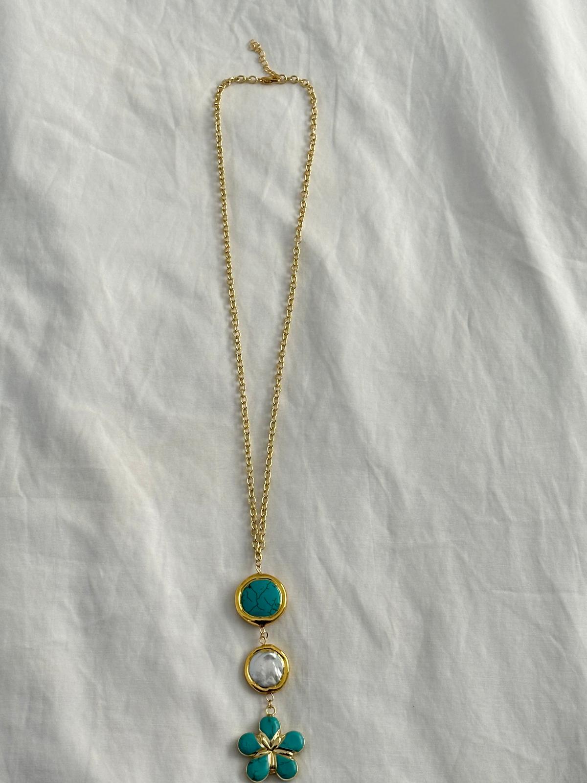 Coral Bloom Long Necklace
