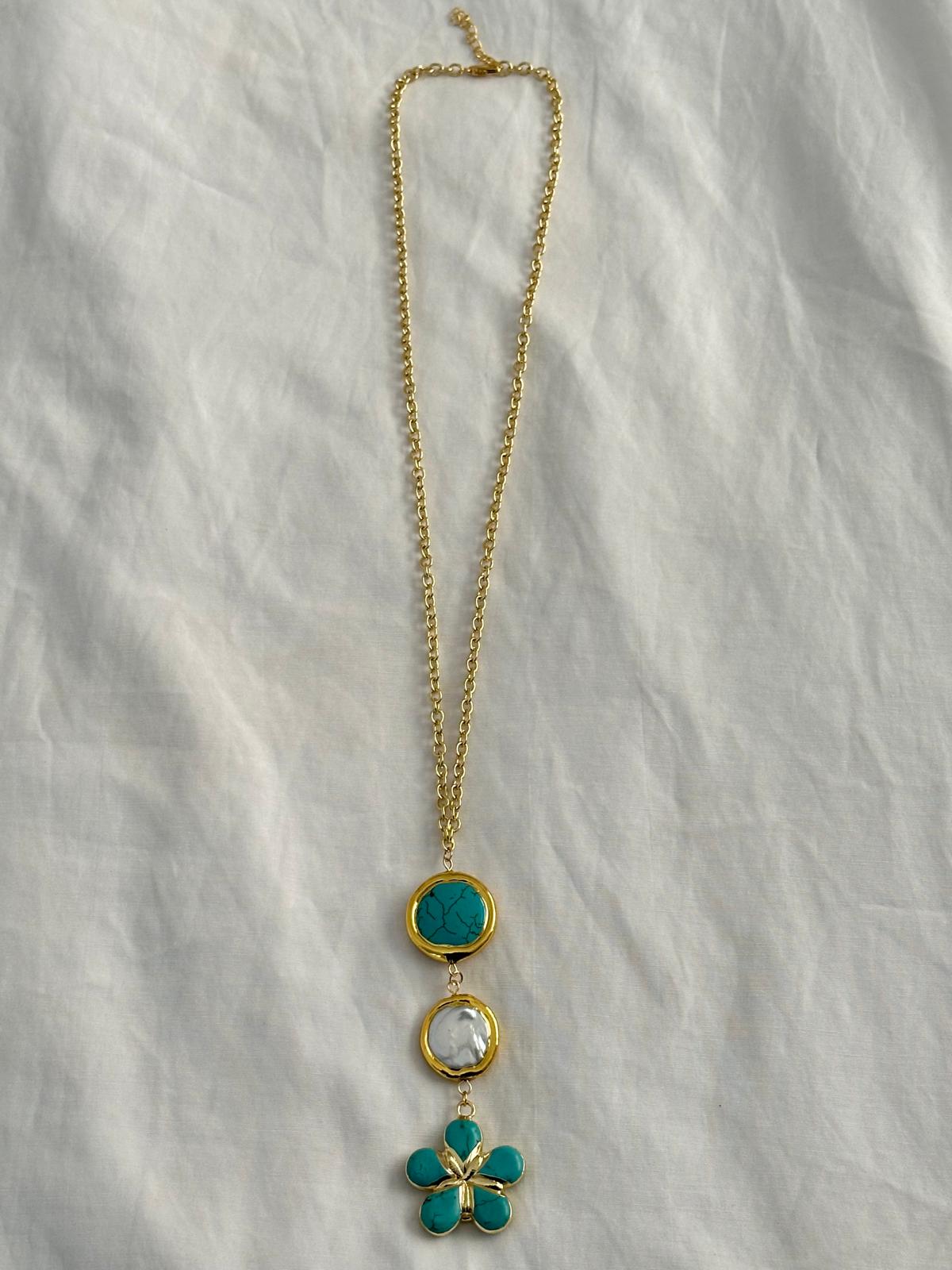 Coral Bloom Long Necklace