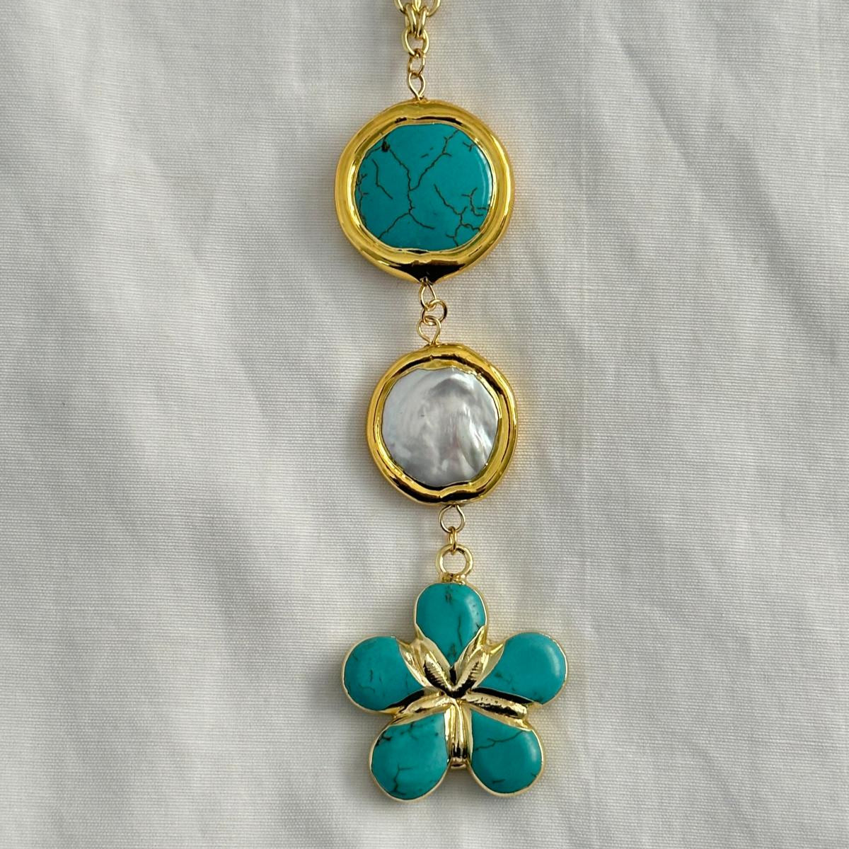 Coral Bloom Long Necklace