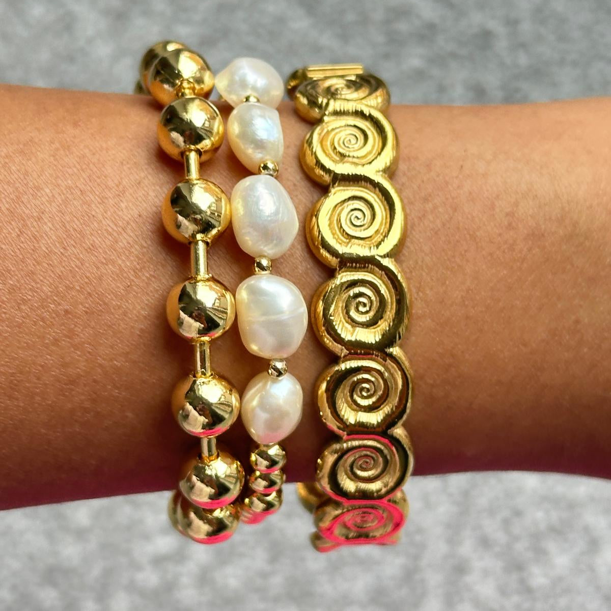Gold Bubble Bracelet
