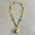 Aqua Pearl Necklace